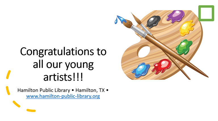 Congratulations to all our young artists!!!