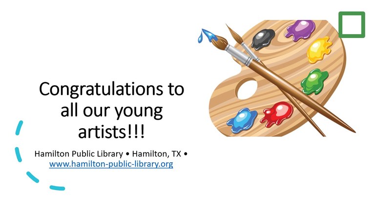 Congratulations to all our young artists!