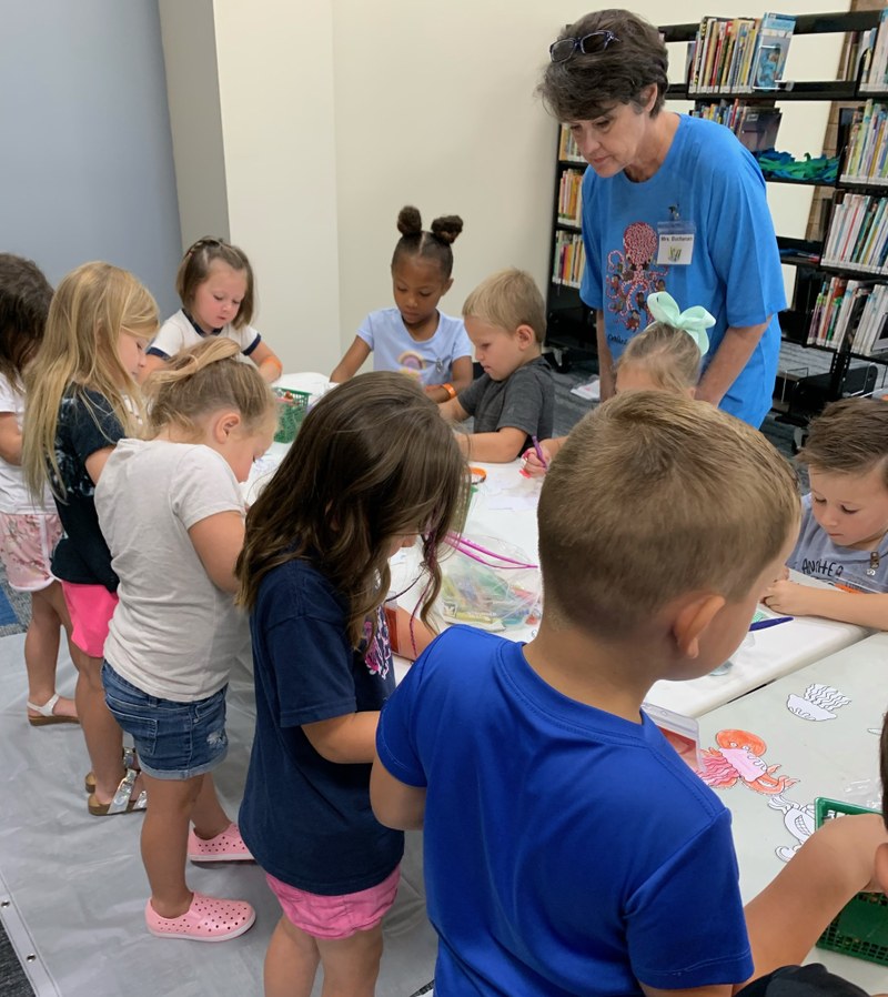 Miss Laura leading crafts
